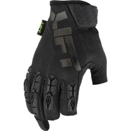 LIFT SAFETY Lift Safety Framed Fingerless Work Glove, Black, XL, 1 Pair, GFD-17KK1L GFD-17KK1L